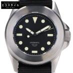 新品同様 UNIMATIC ウニマティック クラシック UC4 / QUATTRO スーパールミノバ 自動巻き 腕時計 シルバー/ブラック メンズ