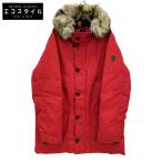 ショッピングラルフ POLO RALPH LAUREN ポロ ラルフローレン レッド N-3B ファー付き ダウンジャケット レッド XL ジャケット ナイロン メンズ 中古