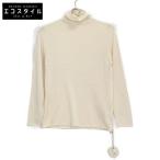 ショッピングシルク TOYOBOSHI トウヨウボウシ 糸衣 AMARA 09IT-SC0002 アイボリー シルクカシミヤ タートルネックニット オフホワイト 1 トップス シルク レディース 中古