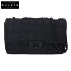 CHANEL シャネル 7番台 A15285 ニュートラベルライン チェーン ショルダーバッグ ブラック レディース