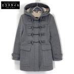 ショッピングBURBERRY BURBERRY BRIT バーバリーブリット 3982975 グレー 裏地ノバチェック ウール ダッフルコート グレー 32 コート ウール レディース 中古