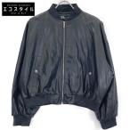 ショッピングzara ZARA ザラ ブラック フェイクレザー ボンバージャケット ブラック M ジャケット ポリエステル メンズ 中古