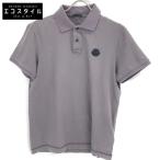 MONCLER モンクレール 24年 K20918A00012 グレー コットン ワンポイント半袖ポロシャツ グレー M トップス コットン メンズ 中古