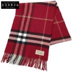 ショッピングフリンジ 新品同様品 BURBERRY バーバリー カシミヤ100 タータンチェック フリンジ  マフラー レディース