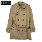 BURBERRY Burberry 3983339 kensington подкладка noba проверка тренчкот бежевый M пальто хлопок мужской б/у 