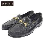 美品 GUCCI グッチ 1953コレクション パテント ホースビット ローファー シューズ レディース ブラック 37 1/2