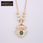 新品磨き YANES ヤーネス J.YANES ダイヤモンド/エメラルド ネックレス イエローゴールド レディース