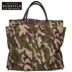 Felisi フェリージ 9237 カモフラージュ柄 キャンバス/レザー トートバッグ カーキ/ベージュ/ダークブラウン メンズ