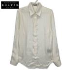 Dior HOMME ディオールオム ホワイト シルク CDアイコンシャツ 013C502A5455 ホワイト 37 トップス シルク メンズ 中古