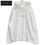 Maison Margiela メゾンマルジェラ ホワイト 反転ロゴ プルオーバーパーカー S50GU0167 ホワイト 44 トップス コットン メンズ 中古