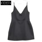 MARC JACOBS マーク ジェイコブス 24年 ブラック ヘビー ダッチェス サテン ボウ ドレス ブラック 10 ワンピース ポリエステル レディース 中古