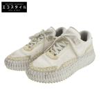 ショッピングchloe CHLOE クロエ NAMA スニーカー シューズ レディース ホワイト 38