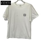 ショッピングロエベ LOEWE ロエベ ホワイト アナグラム 半袖Tシャツ ホワイト XL トップス コットン メンズ 中古