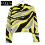 LOEWE ロエベ マルチカラー S359Y14K66 インターシャニット イエロー×ブラック×グレー S トップス アクリル レディース 中古