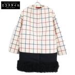 美品   MONCLER モンクレール CATO CAPPOTTO ガムルージュ ダウンジャケット 0 ホワイト×ブラック レディース