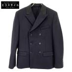 ショッピングプラダ PRADA プラダ 15AW　ブラック UGA958 ダブルブレストジャケット ブラック 48 ジャケット ウール メンズ 中古