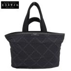 BVLGARI ブルガリ ×fragment フラグメント ナイロン×レザー 総柄 2way トートバッグ レディース ブラック