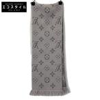 ショッピングルイヴィトン 美品/国内正規 LOUIS VUITTON ルイヴィトン M74742 エシャルプ ロゴマニア シルク混 マフラー レディース