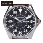 HAMILTON ハミルトン H64611535 カーキ アビエーション Pilot Day Date Quartz クオーツ 腕時計 シルバー メンズ