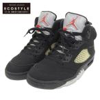 美品 NIKE ナイキ  AIR JORDAN 5 RETRO OG スニーカー メンズ ブラック サイズ 28 845035 003
