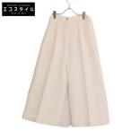 美品/国内正規 FENDI フェンディ FR6058CUW コットン ワイドパンツ/ ボトムス 38 ホワイト レディース