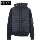 MONCLER モンクレール F20919B50800 CARDIGAN TRICOT ニット切替 フーディダウン ジャケット S ブラック メンズ