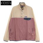 patagonia パタゴニア EVMA 24150 フーディニ スナップT プルオーバー ジャケット L ベージュ×パープル メンズ