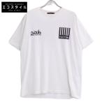 LOUIS VUITTON ルイヴィトン ホワイト RM192M NPL HHY07W マルチロゴプリントTシャツ ホワイト L トップス コットン メンズ 中古