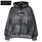 ショッピングシュプリーム Supreme シュプリーム ×MM6 24SS Foil Box Logo Hooded Sweatshirt ブラック S トップス コットン メンズ 中古