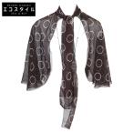 PRADA プラダ ブラウン APD1 2023 3877 ボウタイ付きシャツ ブラウン 38 トップス ポリエステル レディース 中古