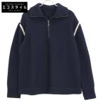 ショッピングマルジェラ Maison Margiela メゾンマルジェラ ネイビー S50HA1072 22AW ハーフジッププルオーバーニット ネイビー XS トップス ウール メンズ 中古