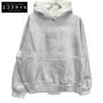 ショッピングシュプリーム Supreme シュプリーム ×MM6 ホワイト Foil ボックスロゴ フーディスウェット シルバー 6 トップス コットン メンズ 中古