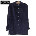 KENZO Kenzo велюр большой Silhouette рубашка tops мужской темно-синий L 0991180