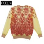 BLESS ブレス フラワー刺繍 メッシュトップス レディース イエロー/レッド S