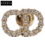 ショッピングdior Christian Dior Clair D Lune クレール ディー リュヌ メタル ＆ クリスタル 片耳 シングル ピアス ゴールド レディース