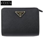 新品同様 PRADA プラダ サフィアーノトライアングル 財布 メンズ