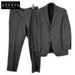 BURBERRY BLACK LABEL уголь в тонкую полоску D1H35-810-07 2 деталь однобортный костюм 38/38 мужской 
