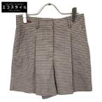 FENDI フェンディ ベージュ ウール ショートパンツ FR6168 ボトムス 38 ベージュ/ピンク レディース