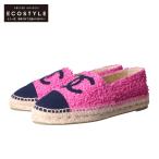  прекрасный товар CHANEL Chanel G29762 CC здесь Mark эспадрильи обувь 39 розовый / черный женский 