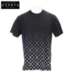 国内正規/20年製 LOUIS VUITTON ルイヴィトン RM202 NPG HJY77W モノグラムグラディエント クルーネック半袖Tシャツ L ブラック