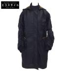 美品/国内正規 LOUIS VUITTON ルイヴィトン FJ0W02XT フード付 中綿入り コート 34 ブラック レディース