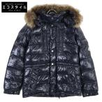 MONCLER モンクレール 44502 ROD ファー/フード付ダウン ジャケット 0 ネイビー メンズ