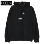 Supreme シュプリーム ×コムデギャルソン ブラック スプリットボックスロゴ パーカー ブラック M トップス コットン メンズ 中古