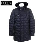 MONCLER モンクレール DUBOC フード付 キルティング ダウン コート 3 ネイビー メンズ