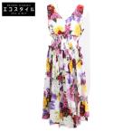 新品/正規 DOLCE＆GABBANA ドルチェアンドガッバーナ F6D2ST/GDL71 フラワープリント ノースリーブ ワンピース 48  レディース
