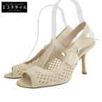 ショッピングdior CHRISTIAN DIOR クリスチャンディオール エンブロイダリー スリングバック ストラップ  サンダル レディース ベージュ 36D