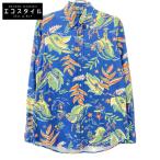 ショッピングハワイアン Ralph Lauren ラルフローレン クラシックフィット ブルーハワイアン ボタンダウンシャツ ブルー S トップス コットン メンズ 中古