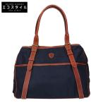 Felisi フェリージ 01-67 ナイロンｘレザー トートバッグ ネイビー/ブラウン レディース