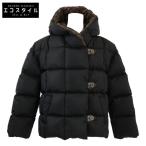 新品同様/国内正規 LOUIS VUITTON ルイヴィトン 1AAIJB ロングスリーブピローパッファー ジャケット 34 ノワール レディース