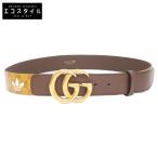 GUCCI Gucci xadidas Adidas 406831 GG Logo пряжка to зеркальный . il ремень Brown мужской 
